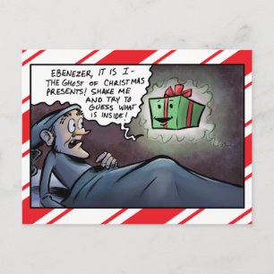 Spook van de Vrek van de Cadeaus van Kerstmis Feestdagenkaart