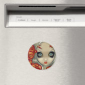 "Spook van een Roos" Magneet (Insitu (Vaatwasser))