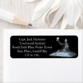 Spook van een Roos Retouradreslabels Etiket (Insitu)