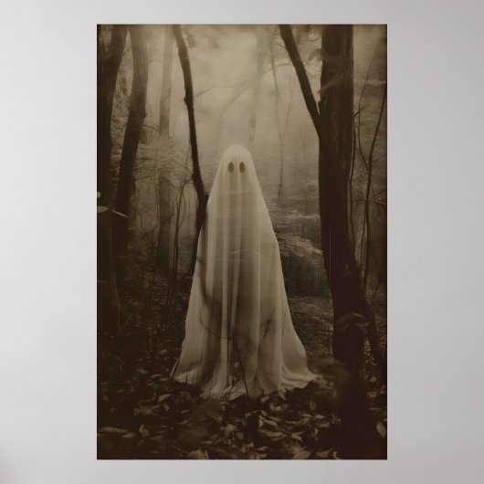 Spook van het Bos Fotografie Print Donker (Voorkant)