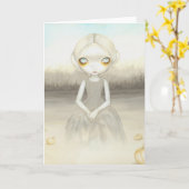 "Spook van het Flard van de Pompoen" Wenskaart Kaart (Gele Bloem)