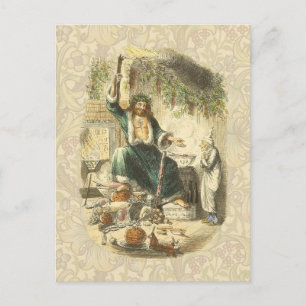 Spook van Kerst Heden Scrooge Feestdagenkaart