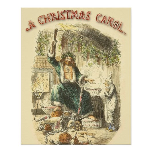 Spook van Kerst Heden Scrooge Poster (Voorkant)