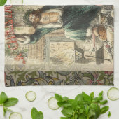Spook van Kerst Heden Scrooge Theedoek (Gevouwen)