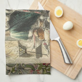Spook van Kerst Heden Scrooge Theedoek (Quarter Fold)