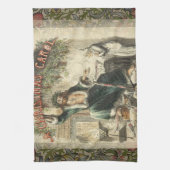 Spook van Kerst Heden Scrooge Theedoek (Verticaal)