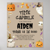 Spook Verjaardag Tijd Capsule Teken Poster (Voorkant)