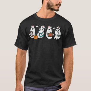 Spook Verpleegsters Halloween Crew Grappig kostuum T-shirt