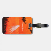 Spook, Vleermuizen, Halloween, Aangepaste Luggae-l Bagagelabel (Achterkant horizontaal)