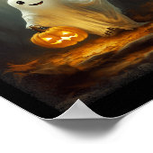 Spook wandelen in het bos Halloween kostuum Mannen Poster (Hoek)