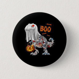 Spook Zombie Mumie Dinosaur Grappige Boe Halloween Ronde Button 5,7 Cm