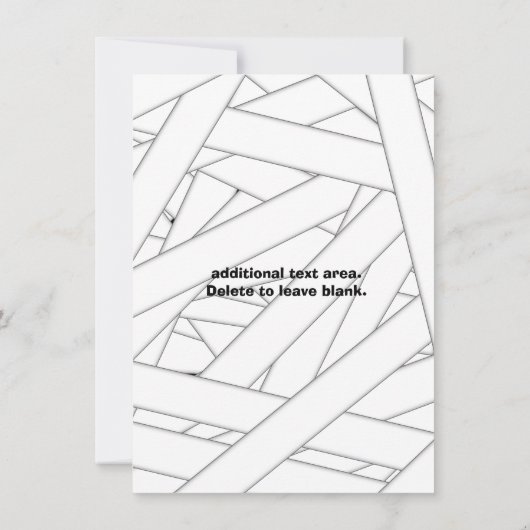 Spookable Mummy Kinder Halloween Party Uitnodiging (Achterkant)