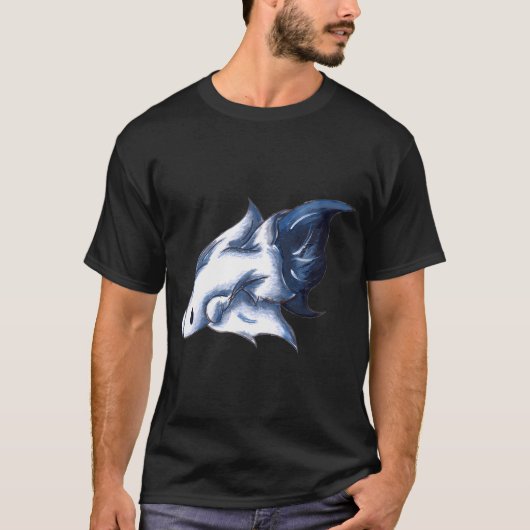 Spookachtig Blauw T-shirt (Voorkant)