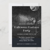 spookachtig bos halloween party uitnodiging (Voorkant)