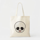 Spookachtig Chibi Pastel Goth Halloween-skelet Tote Bag (Voorkant)