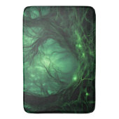 Spookachtig donkergroen bos badmat (Voorkant Verticaal)