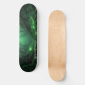 Spookachtig donkergroen bos persoonlijk skateboard (Voorkant)