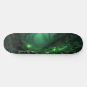 Spookachtig donkergroen bos persoonlijk skateboard (Horizontaal)