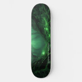 Spookachtig donkergroen bos persoonlijk skateboard (Voorkant)