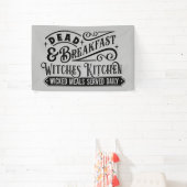 spookachtig, dood ontbijt Halloween word art Spandoek (Insitu)