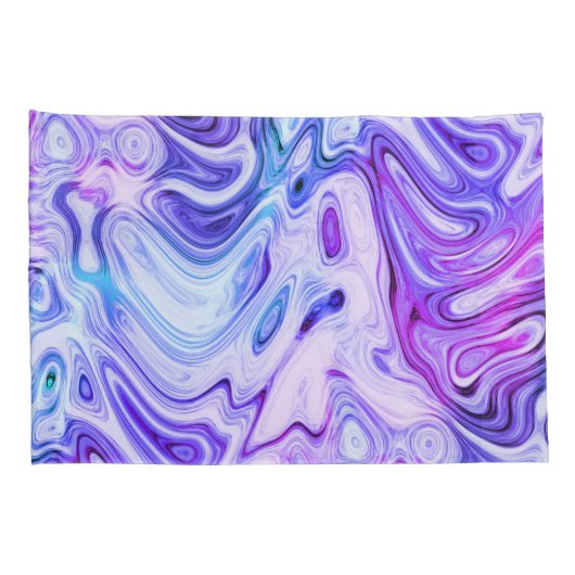 spookachtig gefluister, gemarmerde pastel : kussensloop (Achterkant-Rechts)