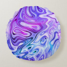 spookachtig gefluister, gemarmerde pastel : rond kussen