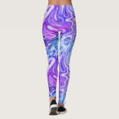 Spookachtig gefluister, pastelmarmering : leggings (Achterkant)
