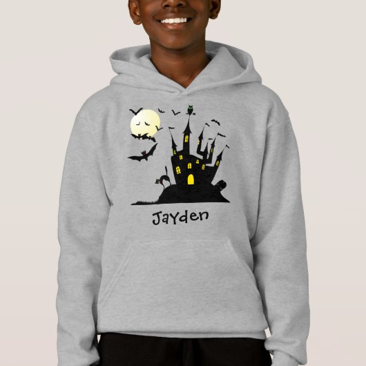 Spookachtig Gehekeld Huis Geborduurd (Voorkant)