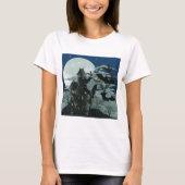 Spookachtig Gehekst Landhuis Vleermuizen Volle Maa T-shirt (Voorkant)
