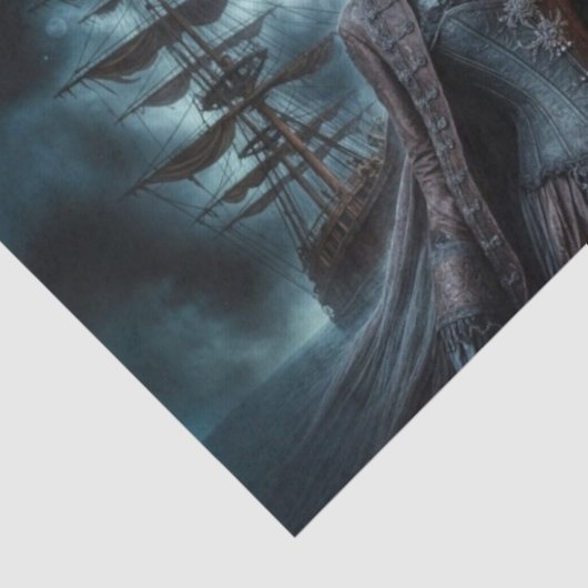 spookachtig gemesmeriseerde piraat | Haunting High Tissuepapier (Detail)