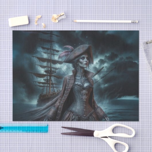 spookachtig gemesmeriseerde piraat | Haunting High Tissuepapier (Craft)