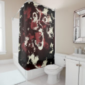 spookachtig gezicht douchegordijn (In situ)