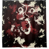 spookachtig gezicht douchegordijn (Voorkant)