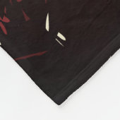 spookachtig gezicht fleece deken (Hoek)