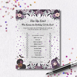 Spookachtig gotisch verjaardagsmeisje heeft ze ooi feestdagenkaart