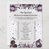 Spookachtig gotisch verjaardagsmeisje heeft ze ooi feestdagenkaart (Voorkant)