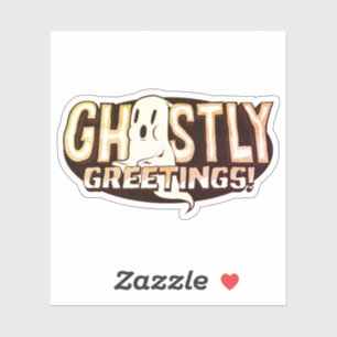 Spookachtig Groeten Halloween Pun Grappig Sticker