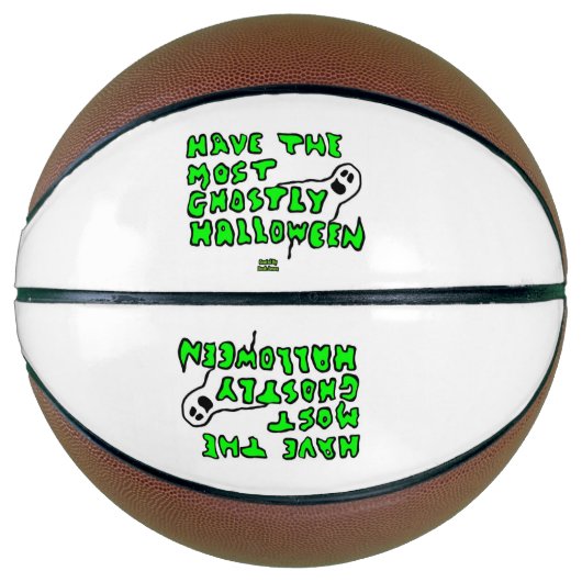 Spookachtig Halloween Basketbal (Voorkant)