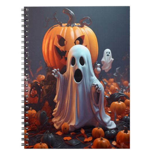 Spookachtig Halloween Dagboek Notitieboek (Voorkant)