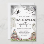 Spookachtig Halloween feest Kaart (Voorkant)