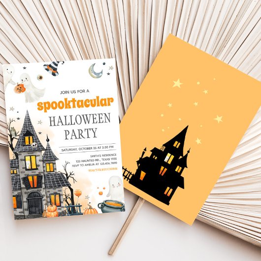 Spookachtig Halloween feest Kaart