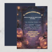 Spookachtig Halloween-pad met Jack-o'-Lanterns Kaart (Voorkant / Achterkant)
