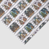 spookachtig kerstweefselpapier tissuepapier (Detail)