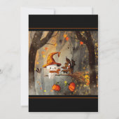 Spookachtig leuk Halloween feest Kaart (Achterkant)