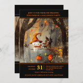 Spookachtig leuk Halloween feest Kaart (Voorkant / Achterkant)