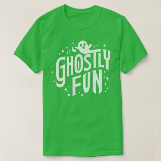Spookachtig Leuk Speels Halloween Design TShirt 2 (Design voorkant)