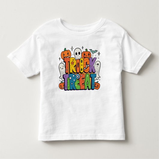Spookachtig leuke Halloween vibes Kinder Shirts (Voorkant)