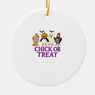 Spookachtig lezen in gezellige Halloween-bibliothe Keramisch Ornament