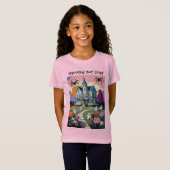 Spookachtig maar gezellig grappig Halloween spookh T-shirt (Voorkant volledig)