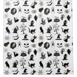 Spookachtig maar grappig Halloween Douchegordijn